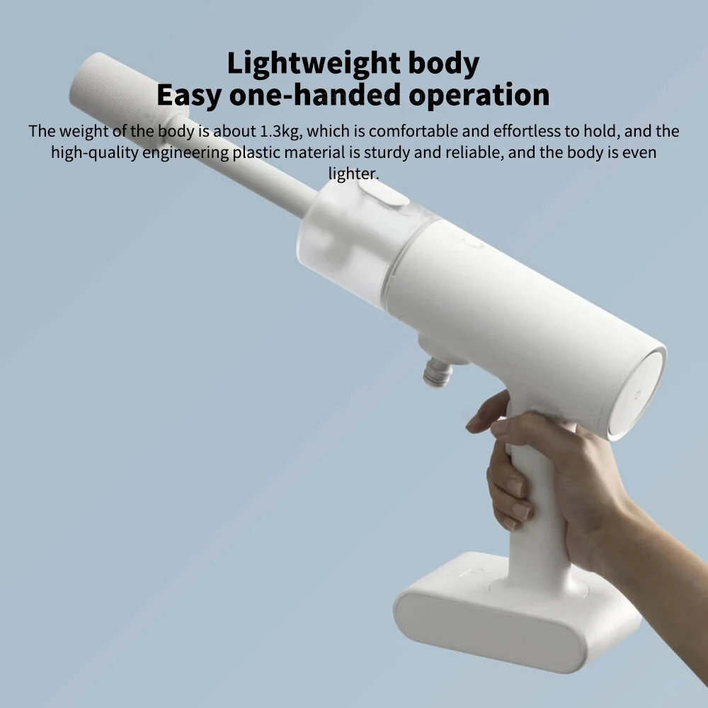 (image for) Xiaomi Mijia Cordless Electric Car Washing Gun 2.4MPA High Pressure Washer Foam Nozzle Car Cleaning Care Cordless Car Washing Water Gun